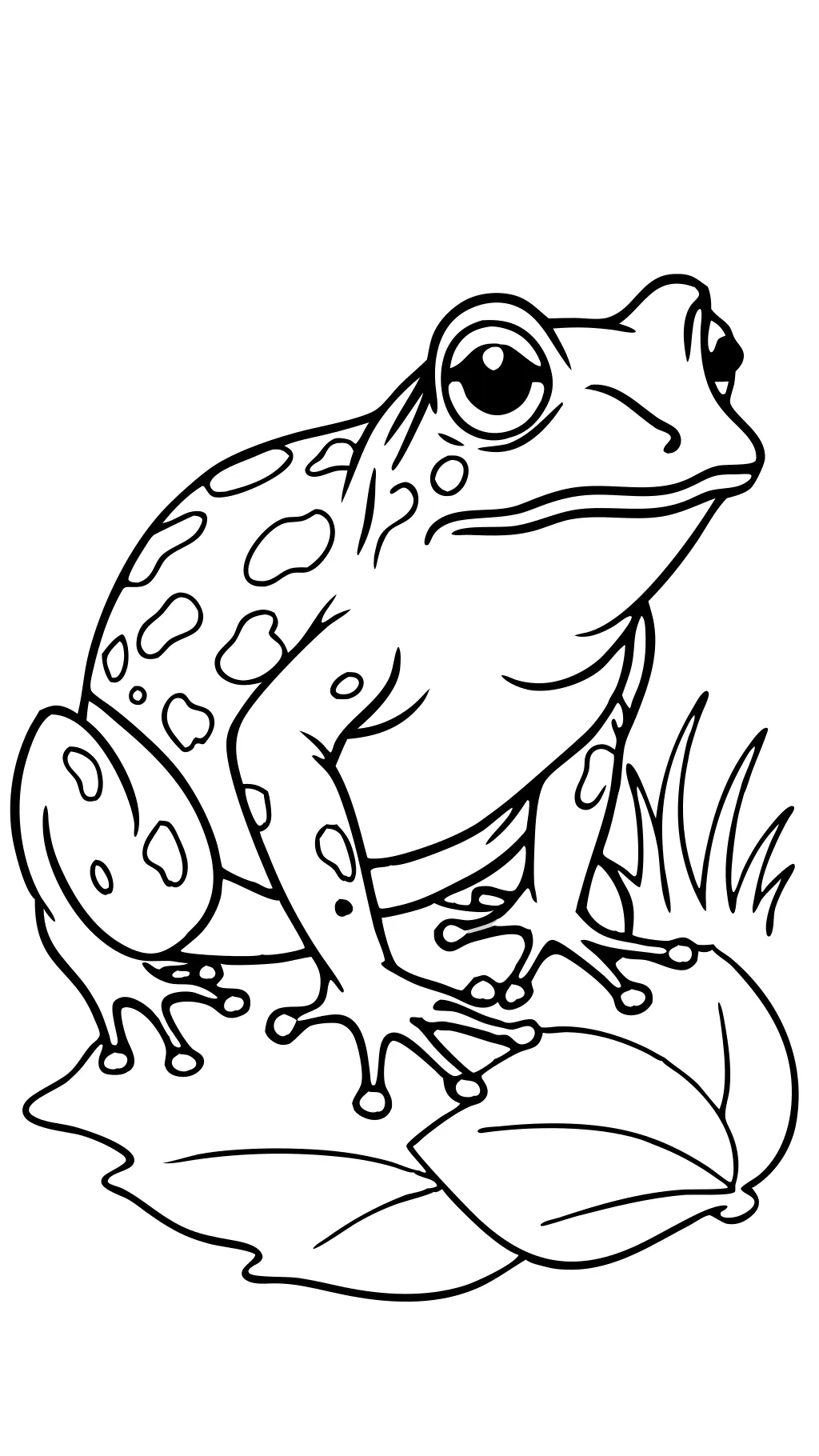 realistic frog coloring pages